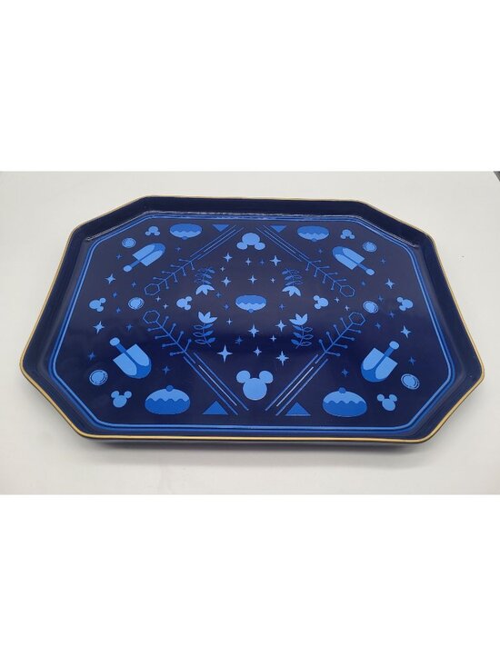 Disney Other - Disney Parks Mickey Mouse Ceramic Hanukkah Holiday Serving Tray Platter Blue